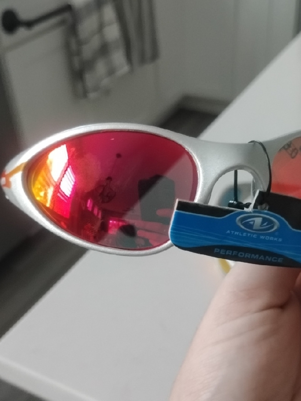2 Pair Silver Frame Sunglasses with Orange-Red Mirror Lenses - Picture 6 of 13
